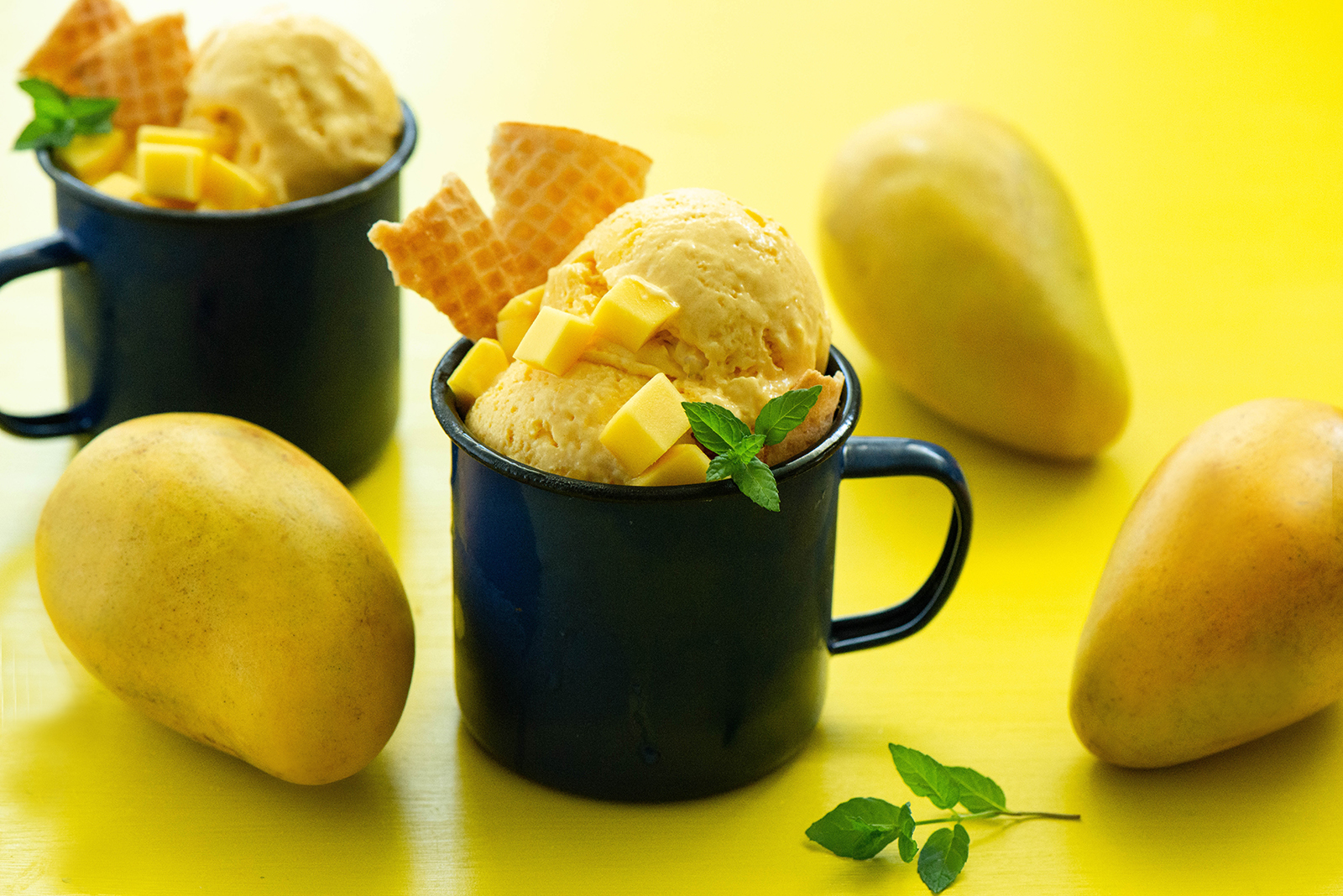 Creamy Mango Ice Cream 4